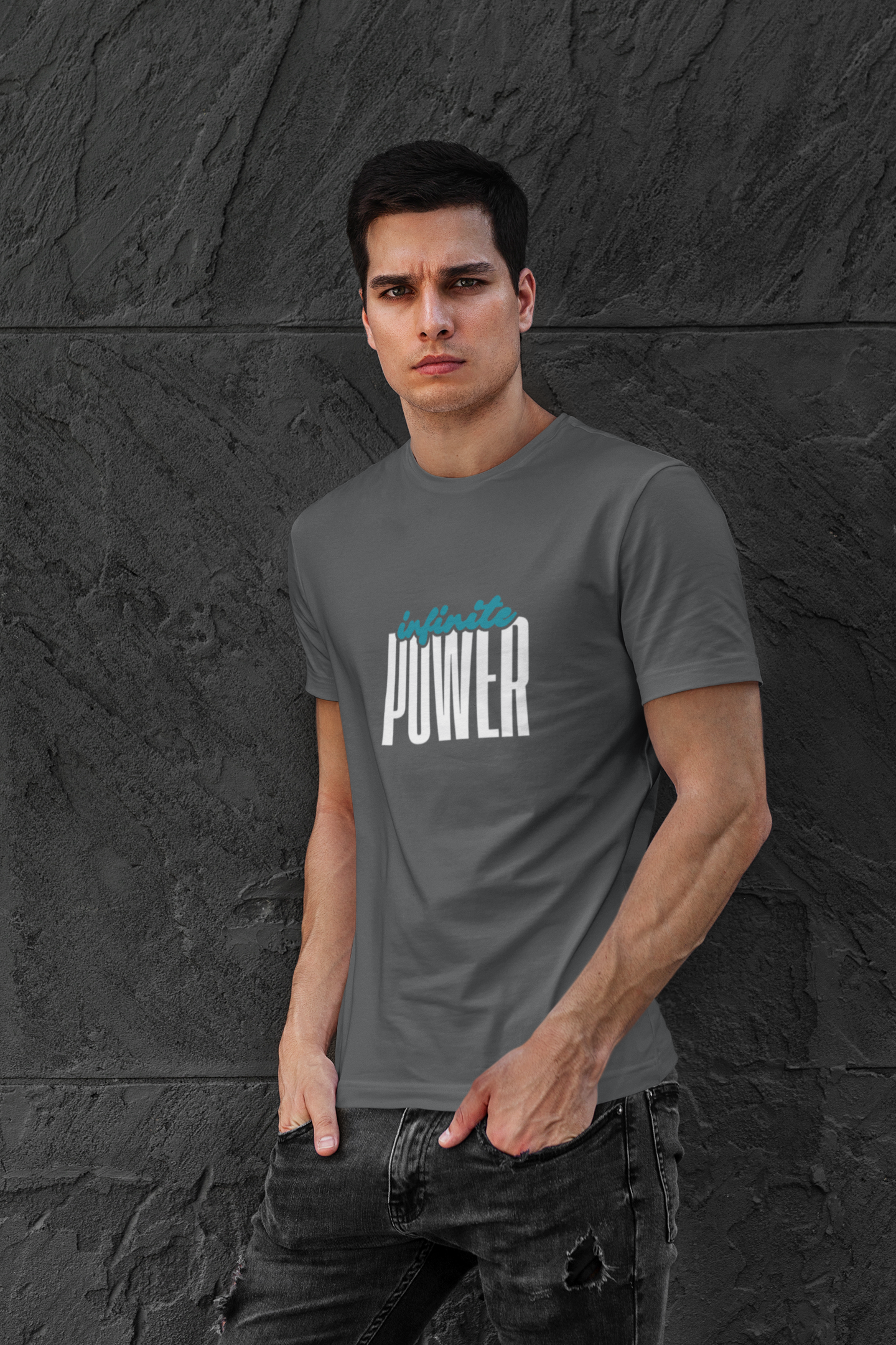 Infinite Power – Motivational Unisex T-Shirt | Casual Heavy Cotton Tee - Trendklo