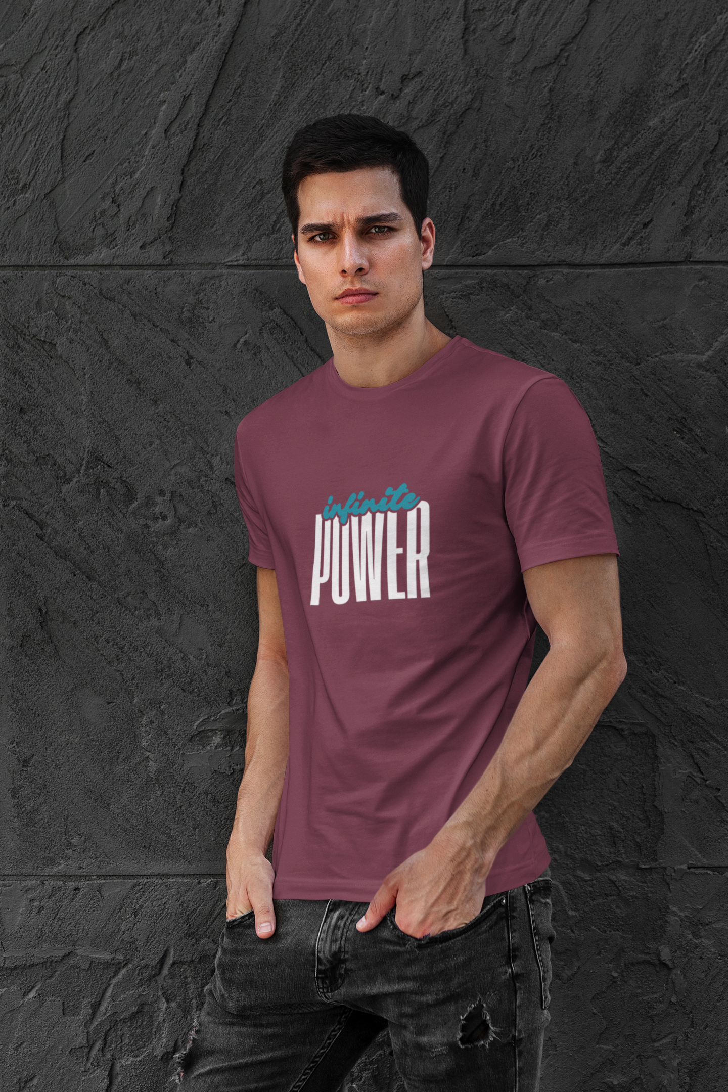 Infinite Power – Motivational Unisex T-Shirt | Casual Heavy Cotton Tee - Trendklo