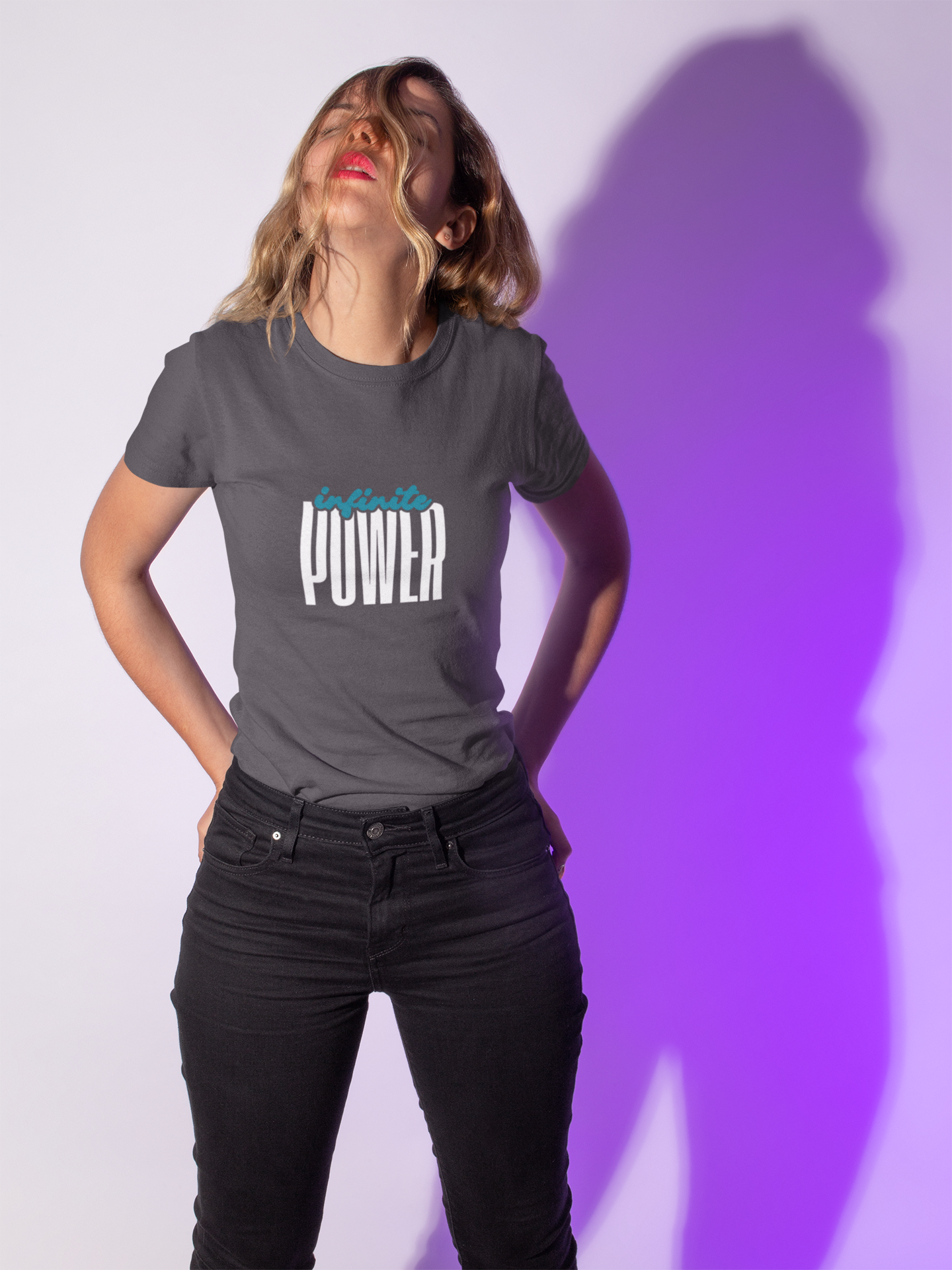 Infinite Power – Motivational Unisex T-Shirt | Casual Heavy Cotton Tee - Trendklo