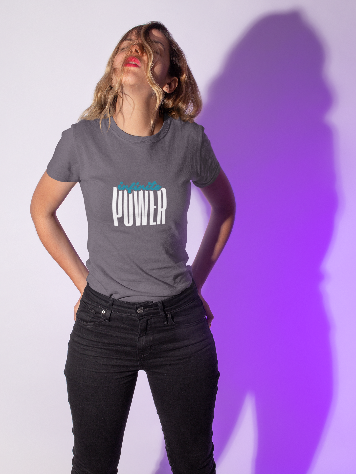 Infinite Power – Motivational Unisex T-Shirt | Casual Heavy Cotton Tee - Trendklo