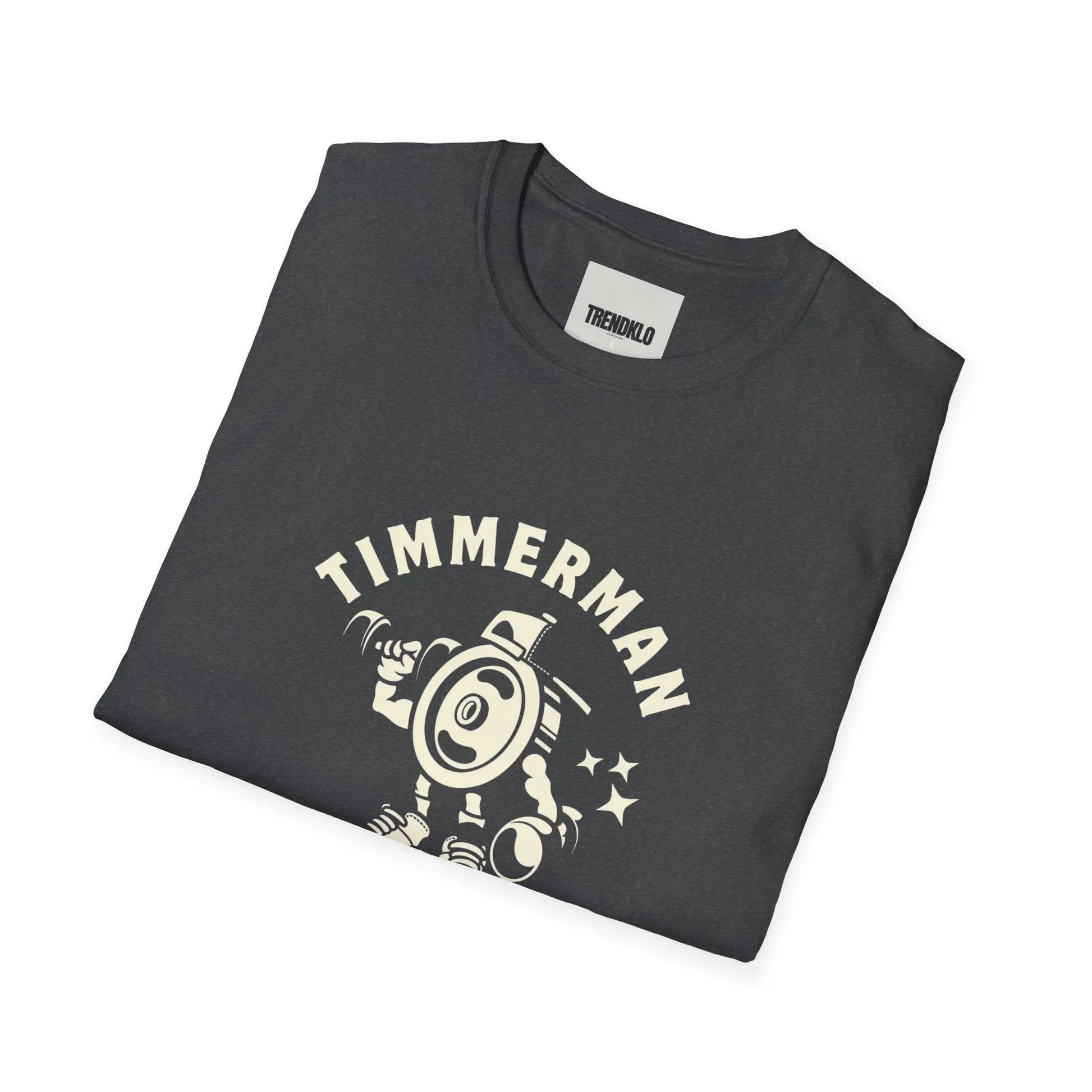 Men Gym Wear T-Shirt - Timmerman Fitness Shirt, Softstyle Tee for Workouts. - Trendklo