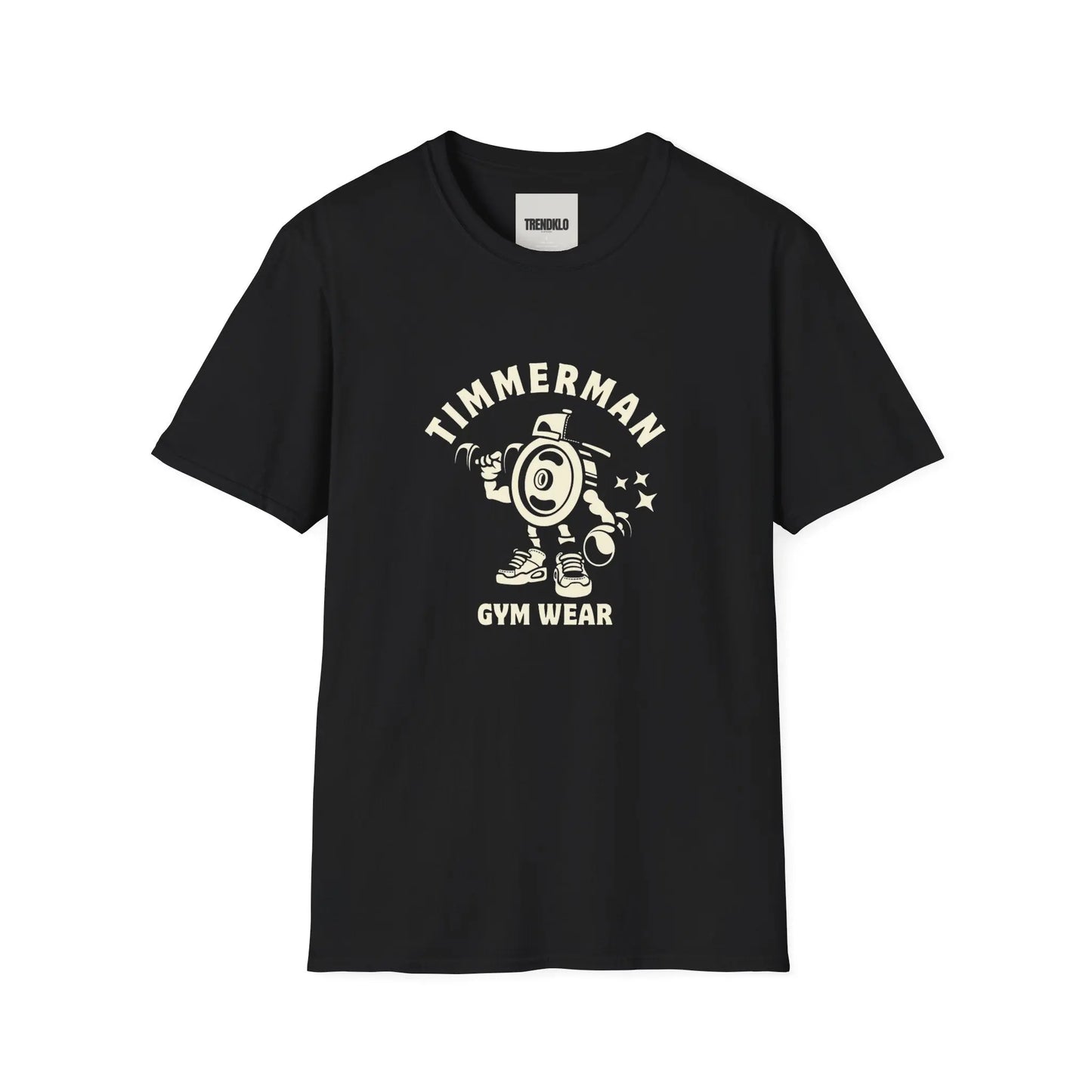 Men Gym Wear T-Shirt - Timmerman Fitness Shirt, Softstyle Tee for Workouts. - Trendklo