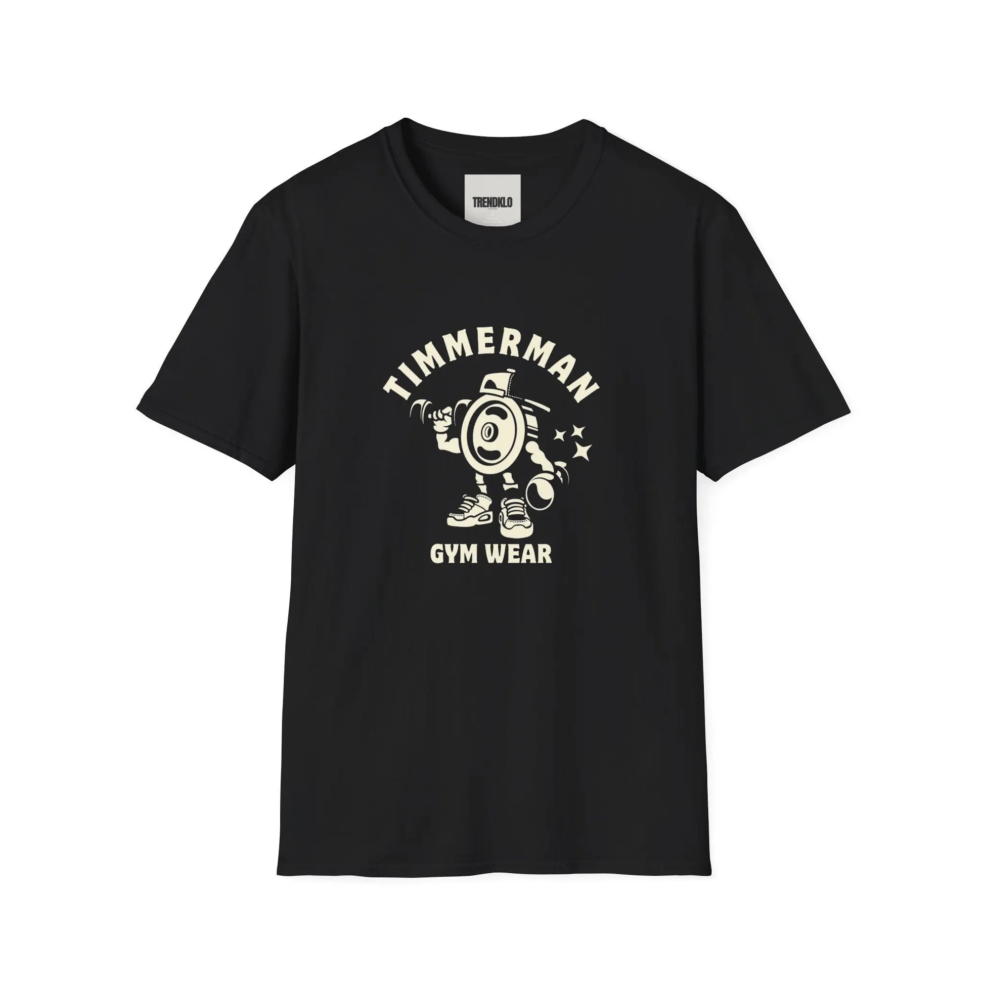 Men Gym Wear T-Shirt - Timmerman Fitness Shirt, Softstyle Tee for Workouts. - Trendklo