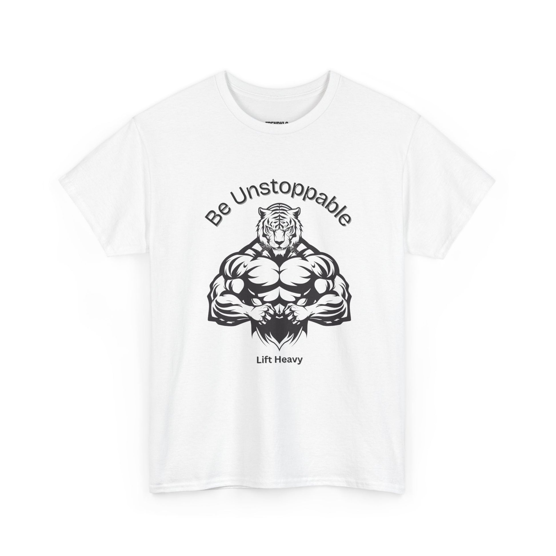 Motivational Fitness Shirt for Gym Lovers, Men Heavy Cotton Tee. - Trendklo