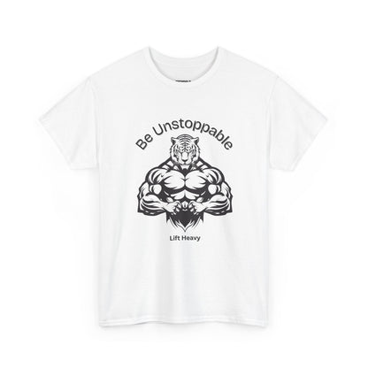 Motivational Fitness Shirt for Gym Lovers, Men Heavy Cotton Tee. - Trendklo