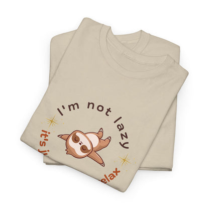 Chill Sloth Tee - Relaxation Inspired Unisex Men Women Heavy Cotton Shirt, Gift for Lazy Days, Fun T-Shirt - Trendklo