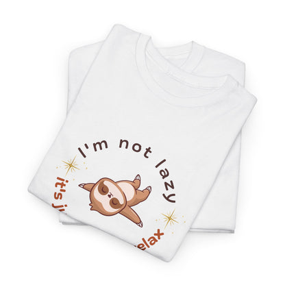 Chill Sloth Tee - Relaxation Inspired Unisex Men Women Heavy Cotton Shirt, Gift for Lazy Days, Fun T-Shirt - Trendklo