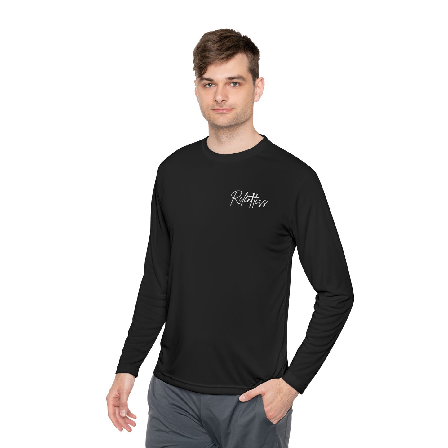 Unisex Lightweight Long Sleeve Tee - Modern Minimalist Design