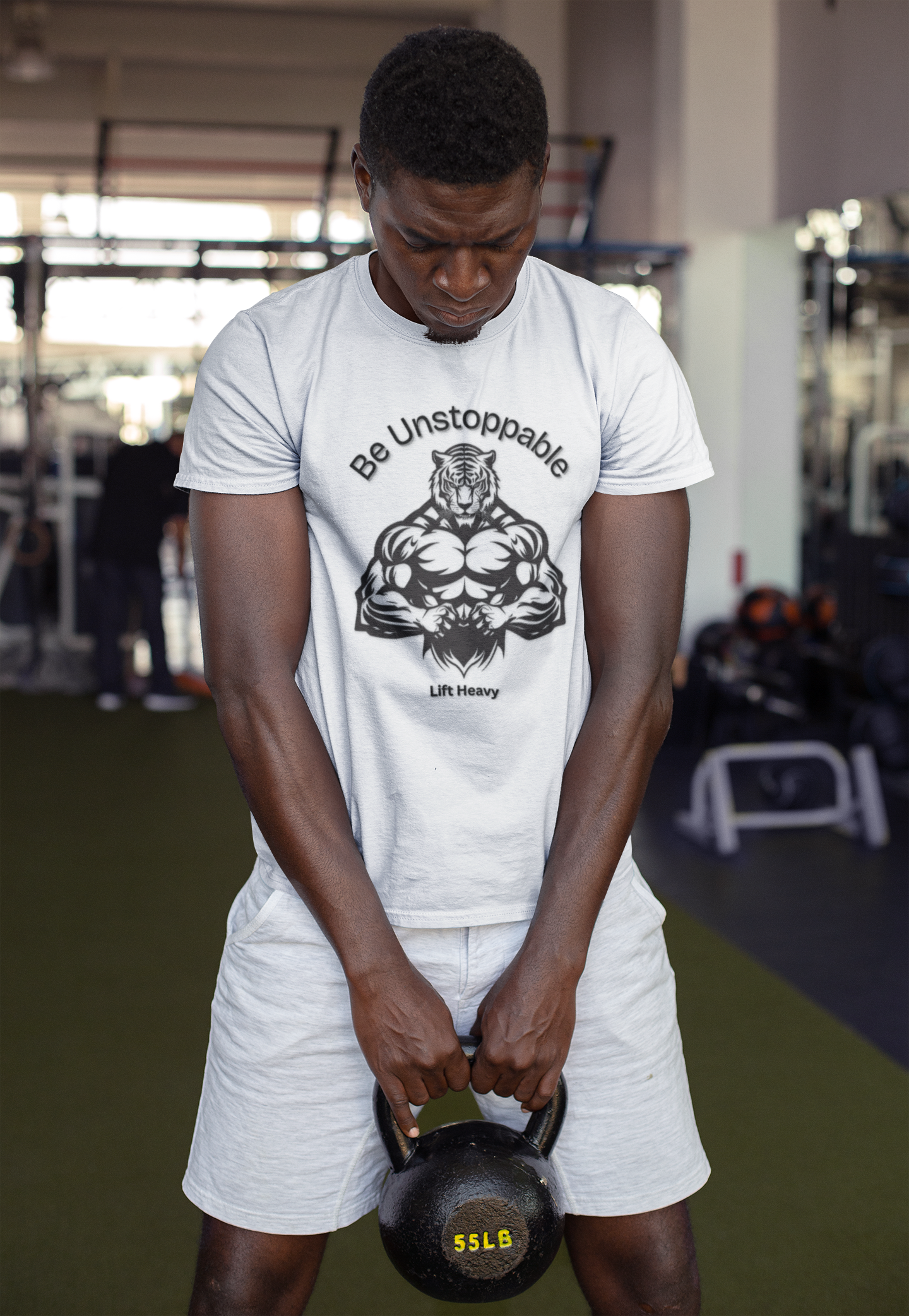 Motivational Fitness Shirt for Gym Lovers, Men Heavy Cotton Tee. - Trendklo