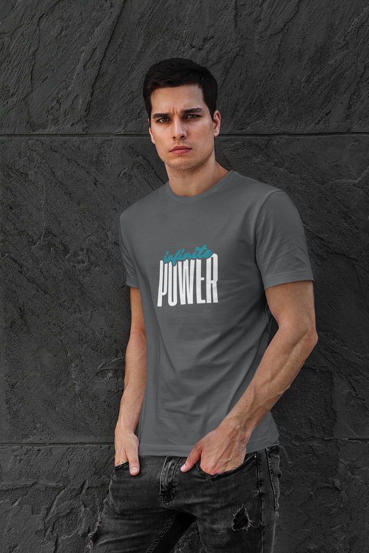 Infinite Power – Motivational Unisex T-Shirt | Casual Heavy Cotton Tee - Trendklo