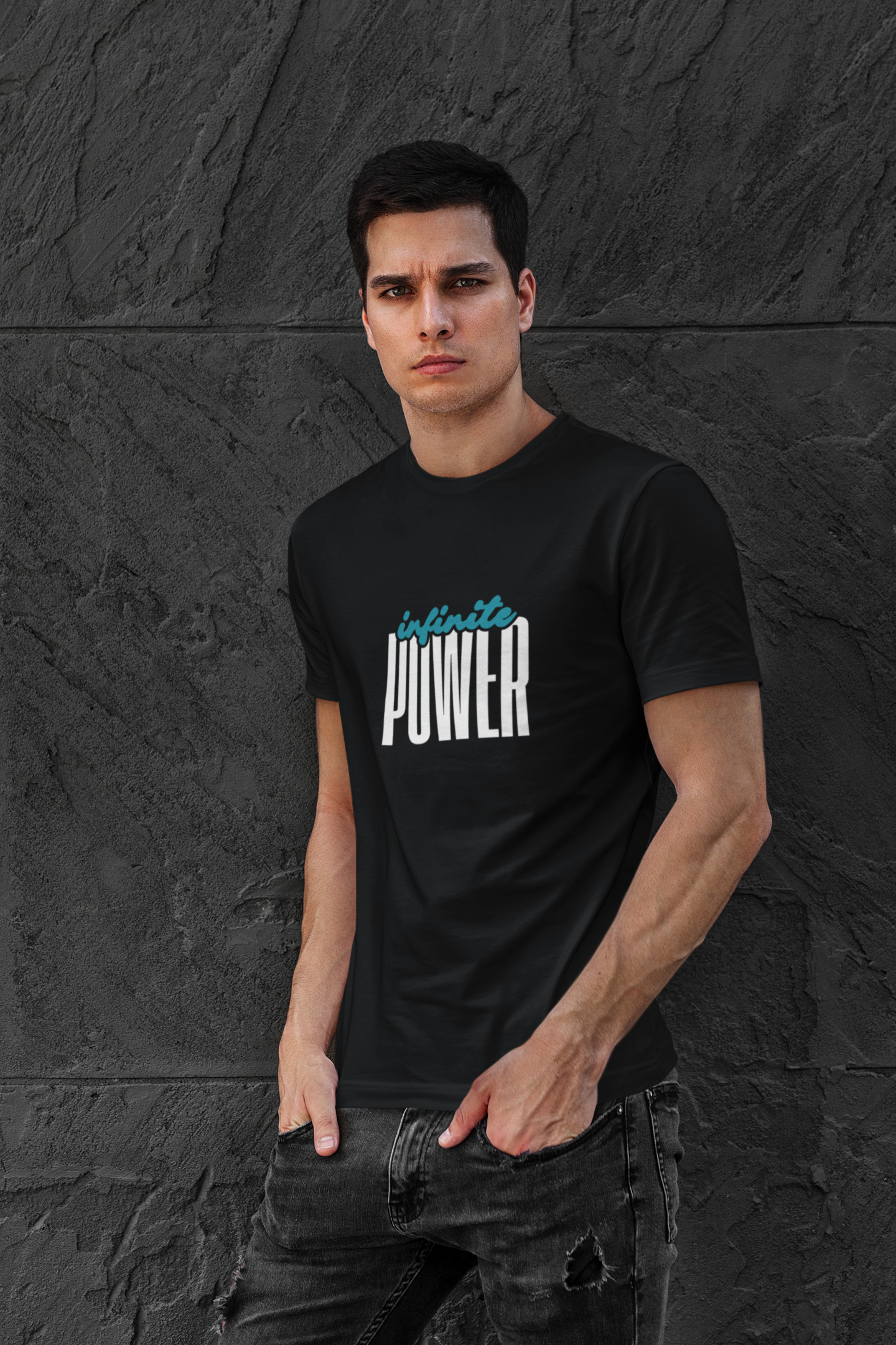 Infinite Power – Motivational Unisex T-Shirt | Casual Heavy Cotton Tee - Trendklo