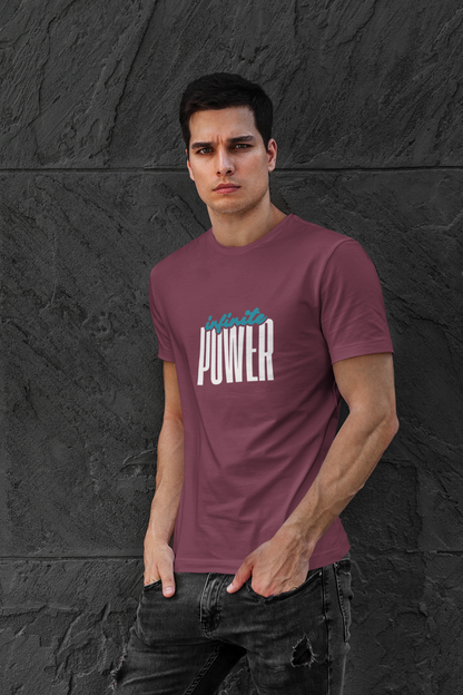Infinite Power – Motivational Unisex T-Shirt | Casual Heavy Cotton Tee - Trendklo