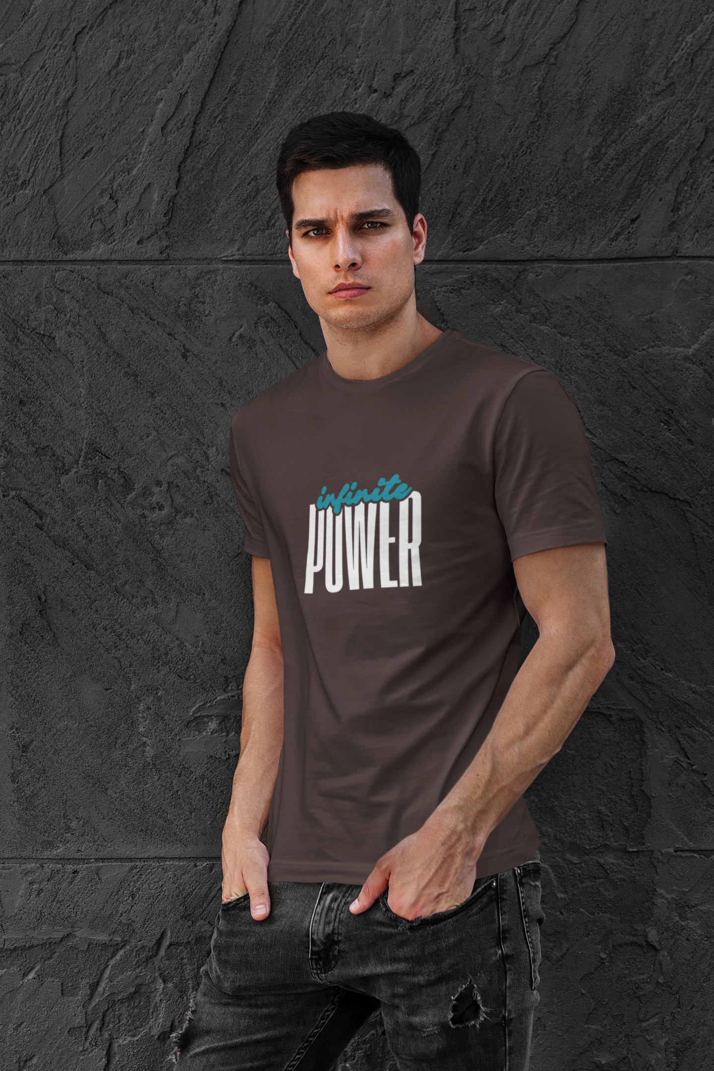 Infinite Power – Motivational Unisex T-Shirt | Casual Heavy Cotton Tee - Trendklo