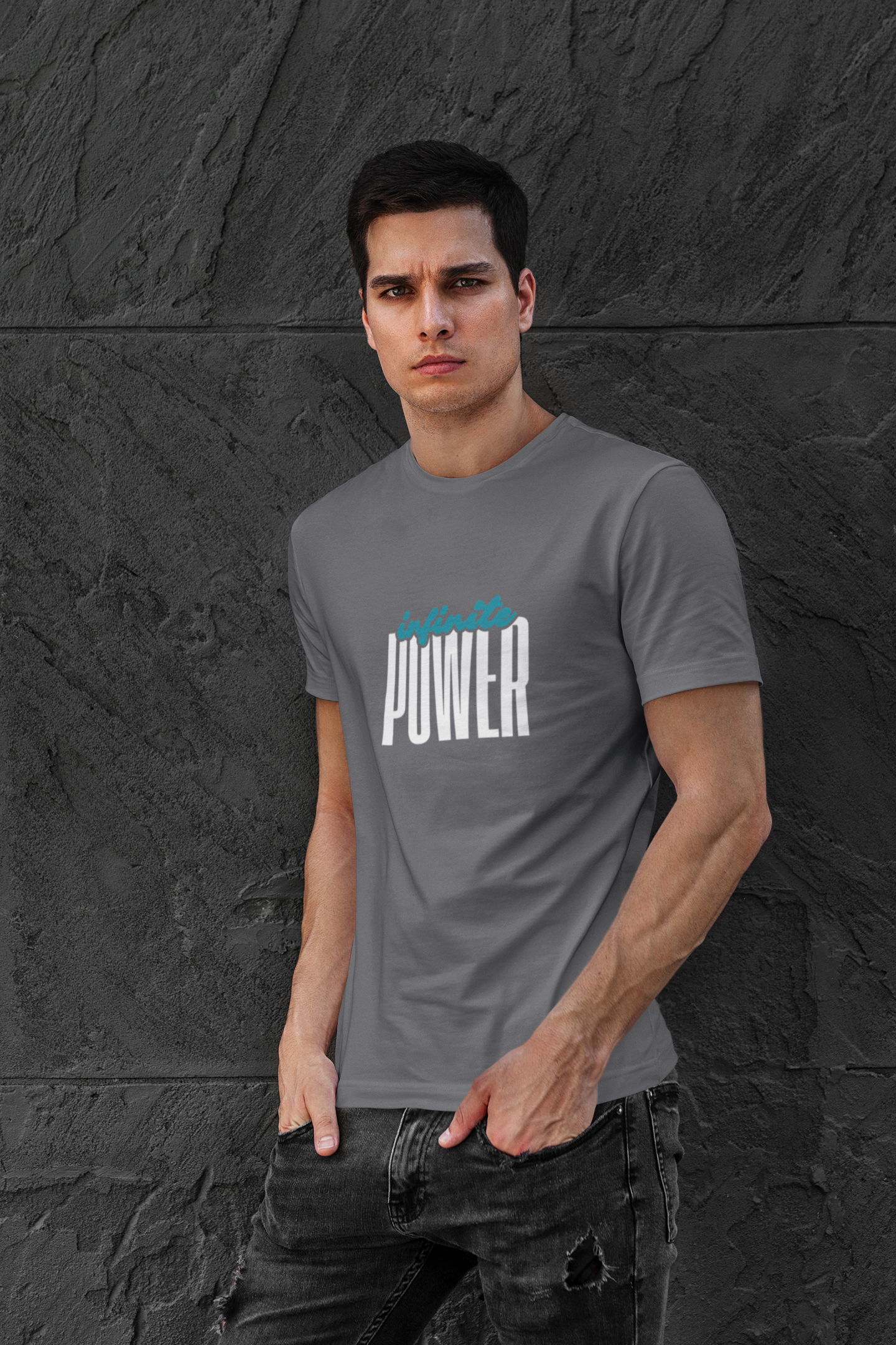Infinite Power – Motivational Unisex T-Shirt | Casual Heavy Cotton Tee - Trendklo