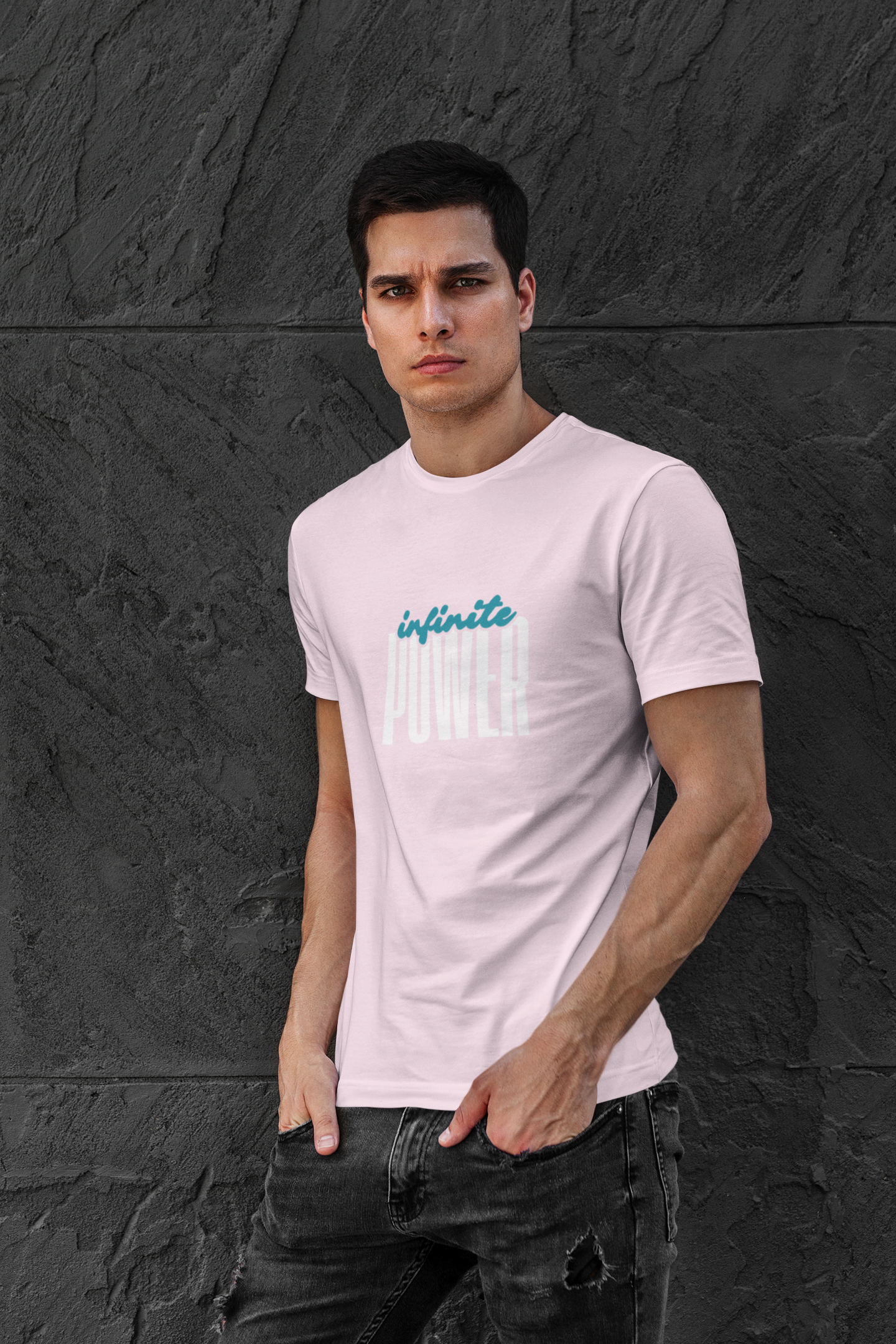 Infinite Power – Motivational Unisex T-Shirt | Casual Heavy Cotton Tee - Trendklo