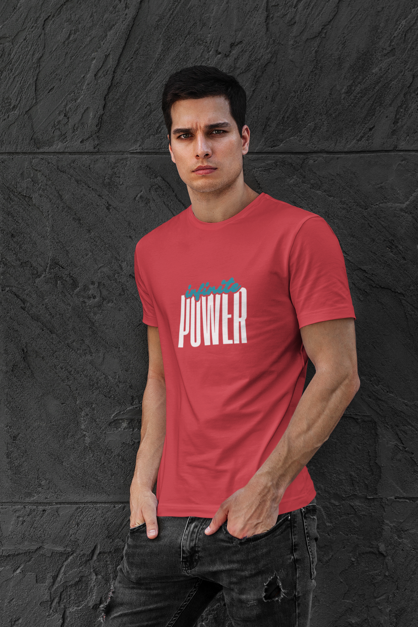 Infinite Power – Motivational Unisex T-Shirt | Casual Heavy Cotton Tee - Trendklo