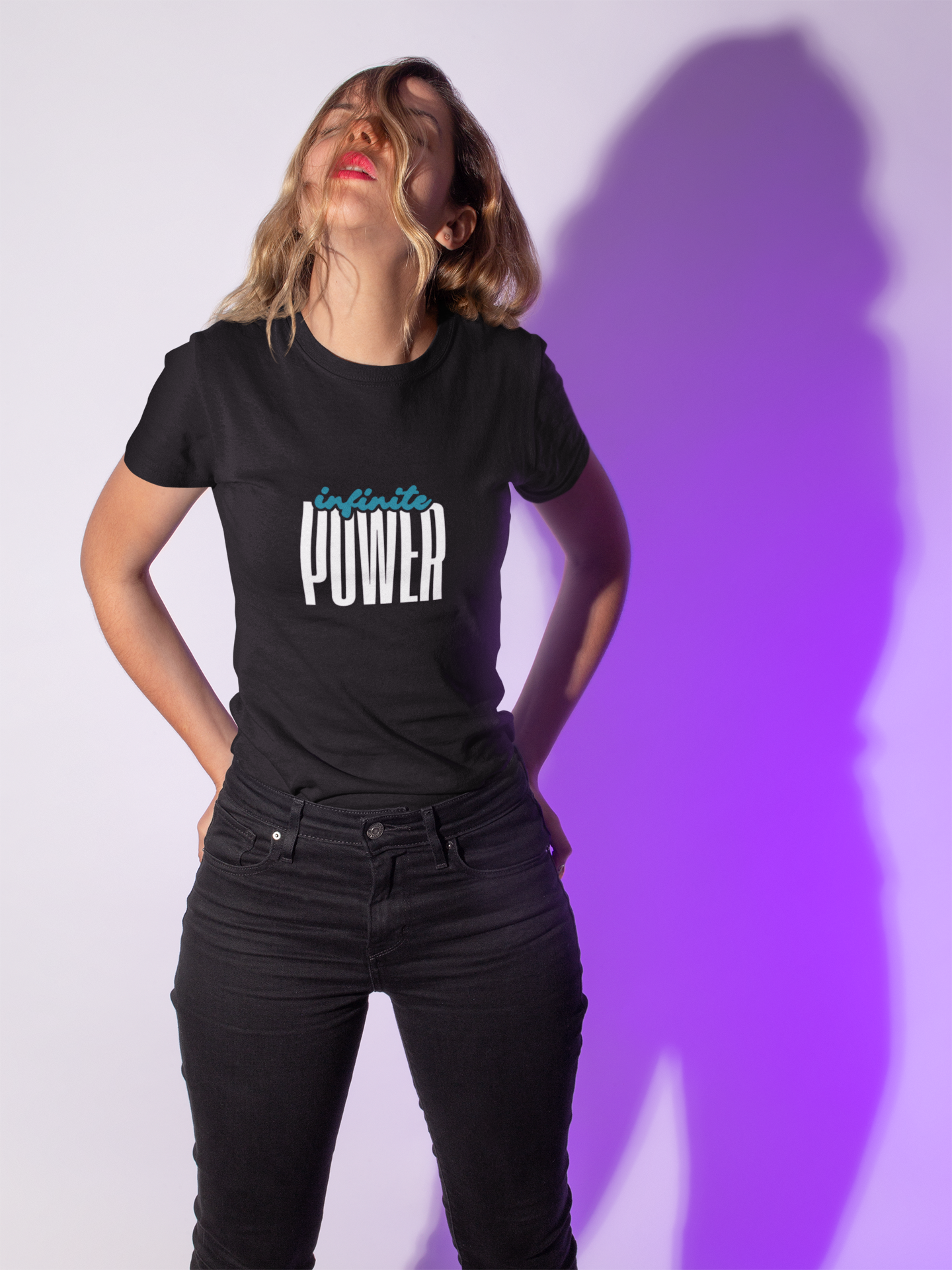 Infinite Power – Motivational Unisex T-Shirt | Casual Heavy Cotton Tee - Trendklo