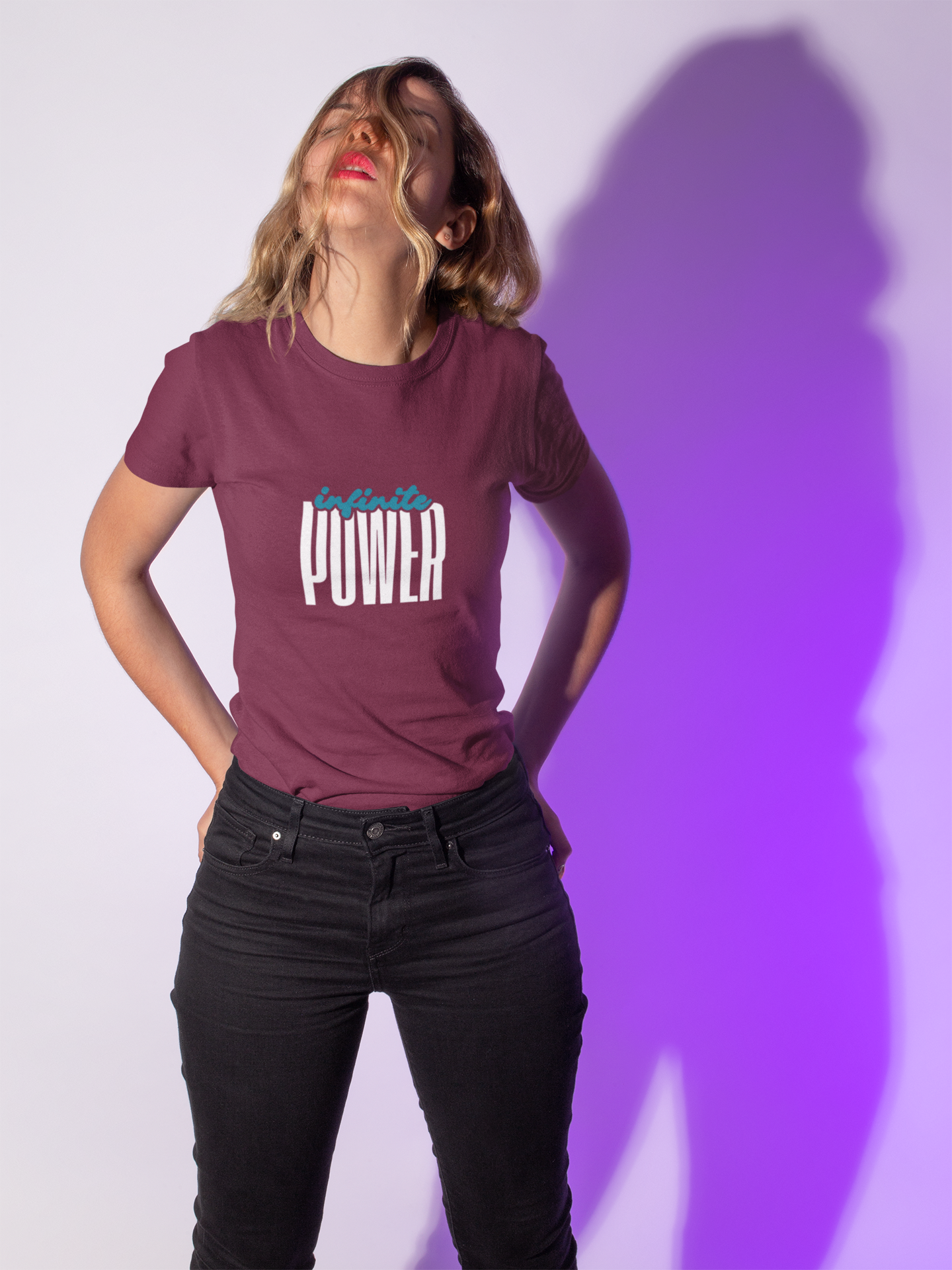 Infinite Power – Motivational Unisex T-Shirt | Casual Heavy Cotton Tee - Trendklo