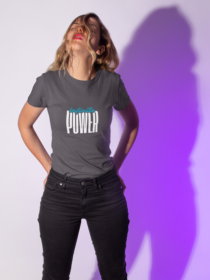 Infinite Power – Motivational Unisex T-Shirt | Casual Heavy Cotton Tee - Trendklo