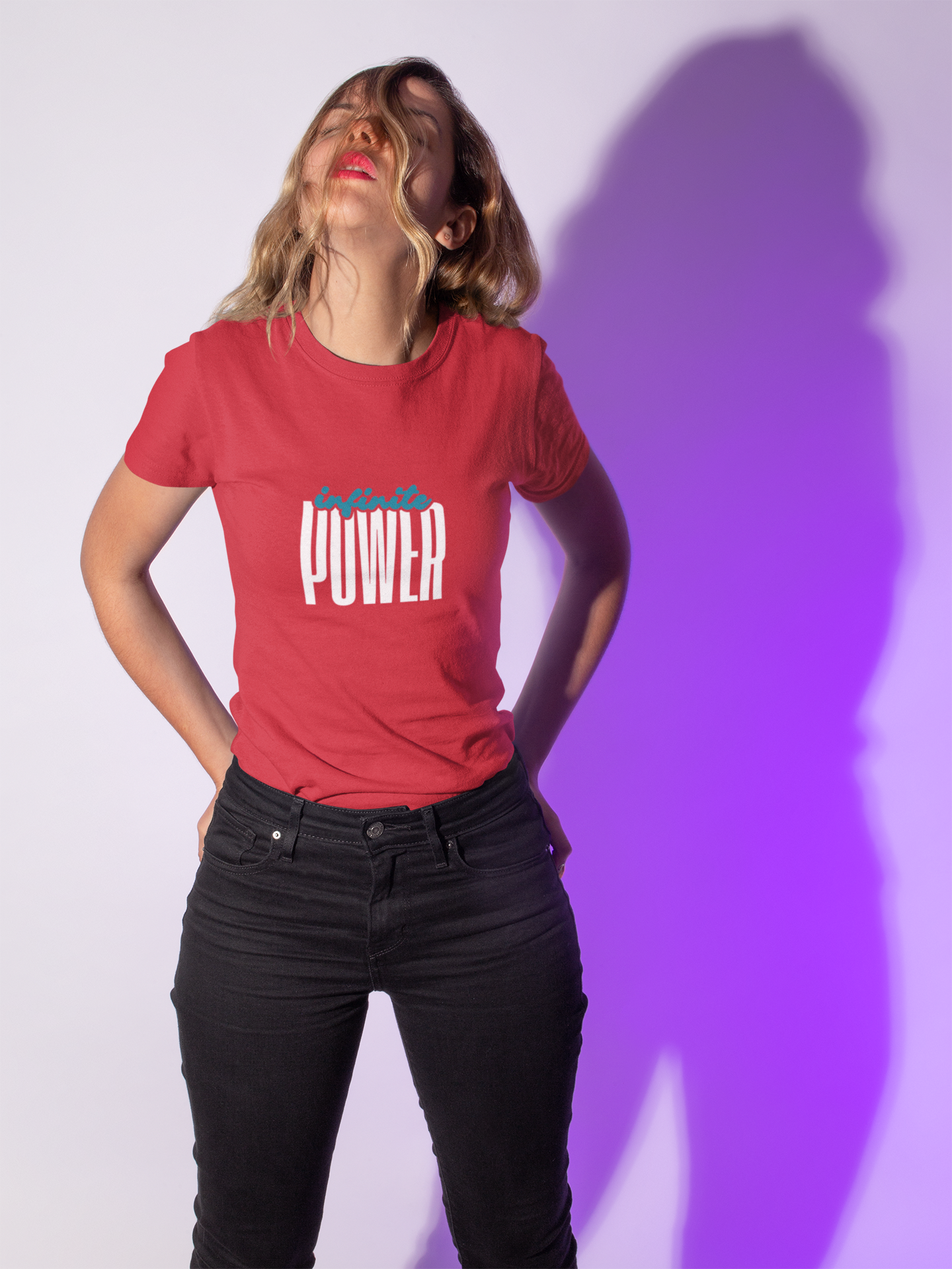 Infinite Power – Motivational Unisex T-Shirt | Casual Heavy Cotton Tee - Trendklo