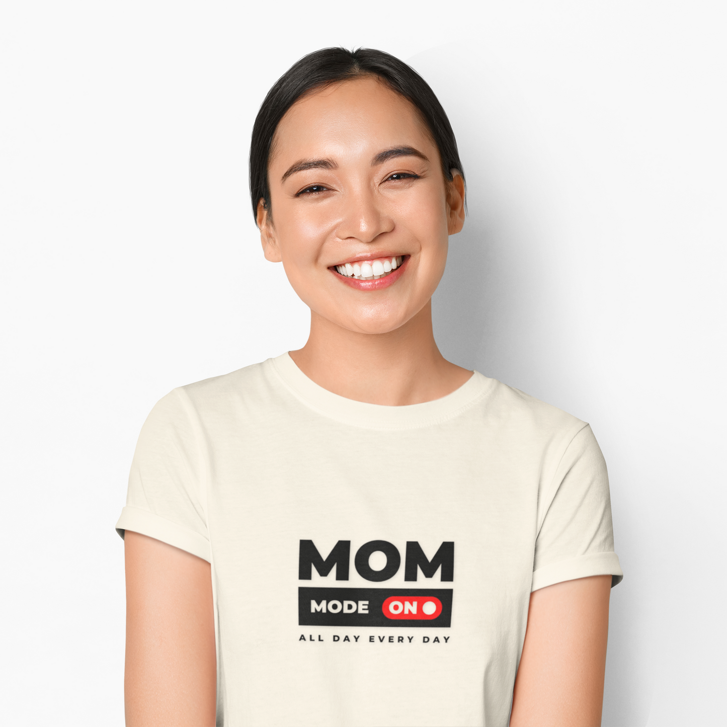Mom Mode On  Heavy Cotton Tee, Funny Mom T-Shirt, Gift for Moms.