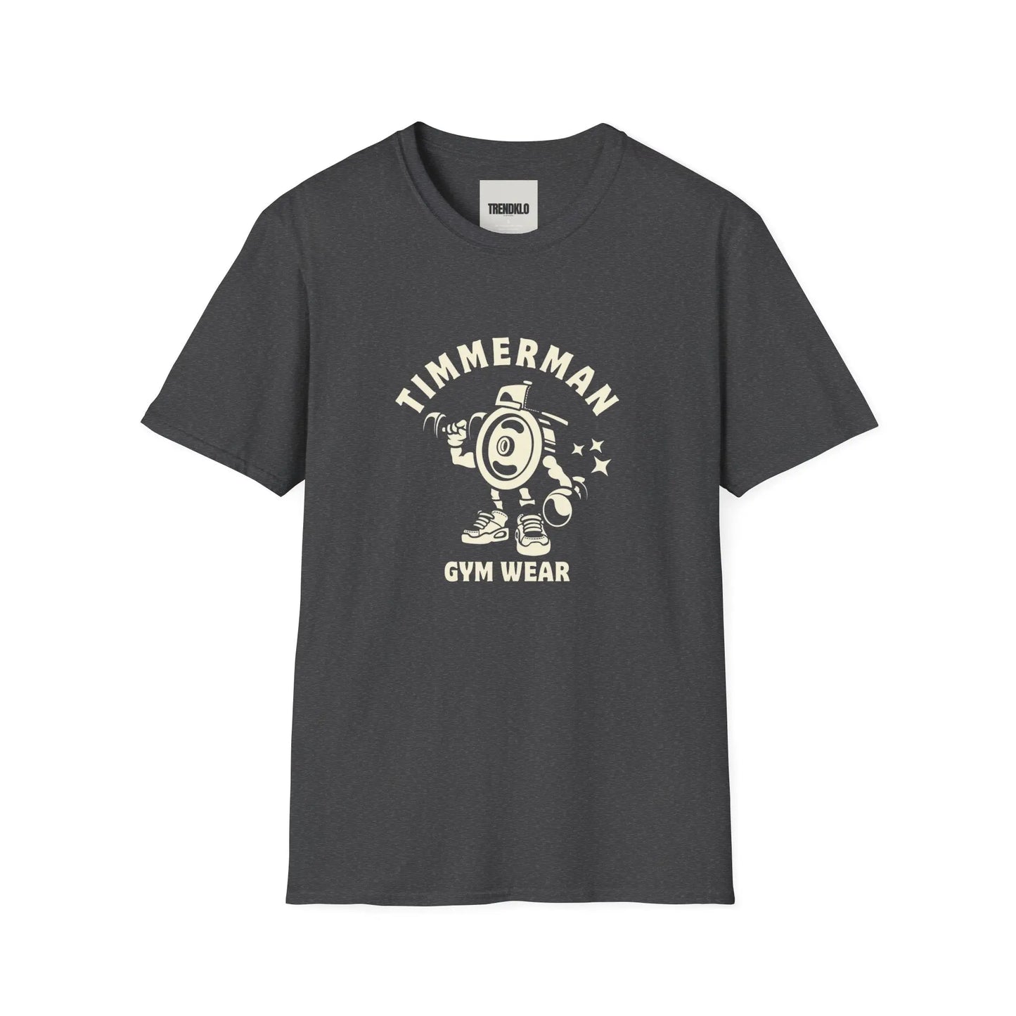 Men Gym Wear T-Shirt - Timmerman Fitness Shirt, Softstyle Tee for Workouts. - Trendklo