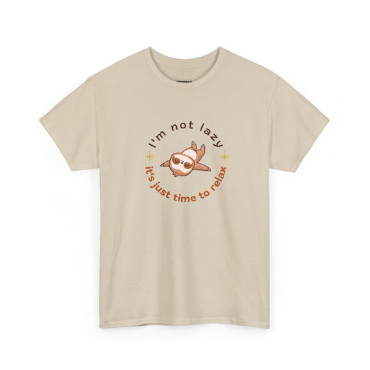 Chill Sloth Tee - Relaxation Inspired Unisex Men Women Heavy Cotton Shirt, Gift for Lazy Days, Fun T-Shirt - Trendklo