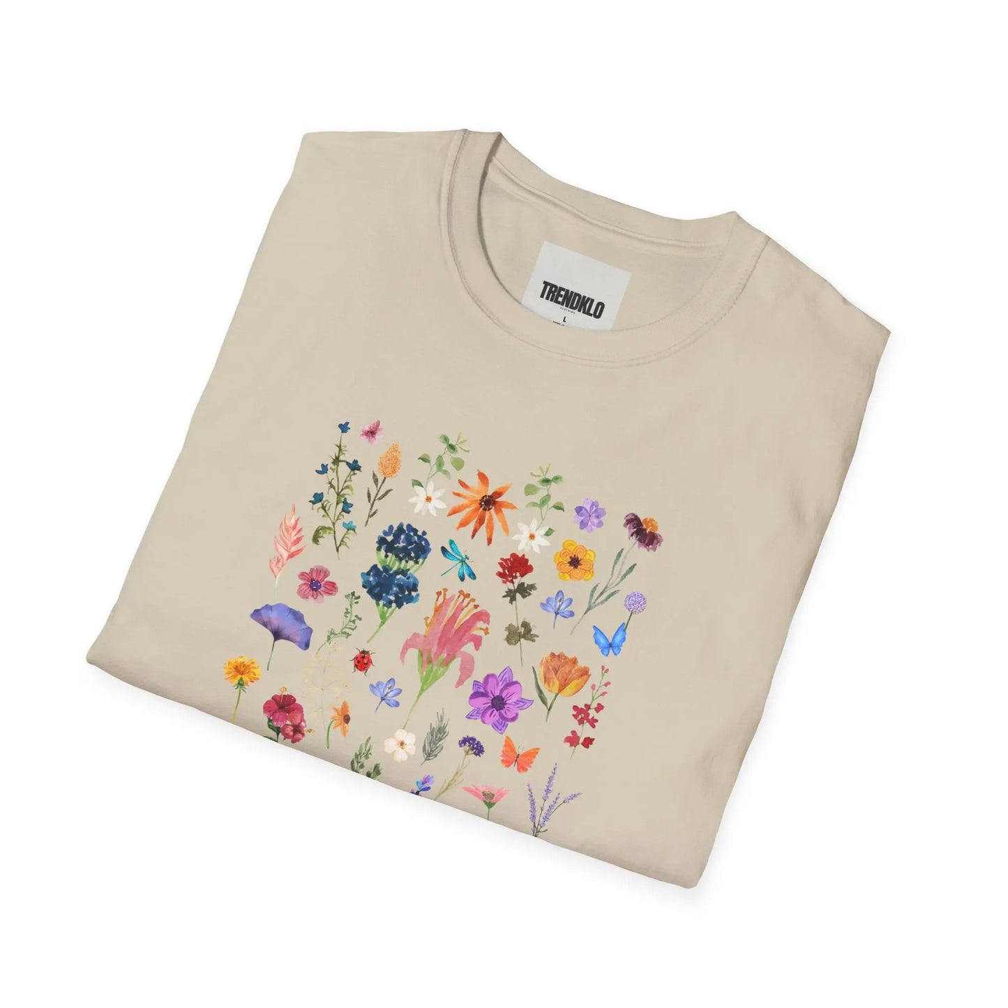 Floral Garden Unisex Men, Women Softstyle T-Shirt. - Trendklo