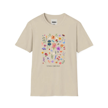 Floral Garden Unisex Men, Women Softstyle T-Shirt. - Trendklo