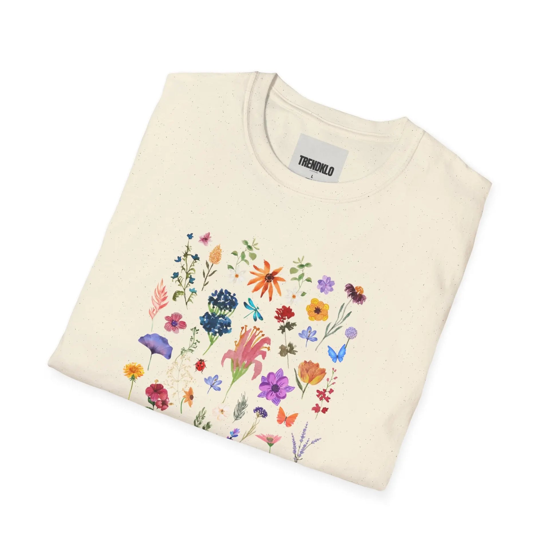 Floral Garden Unisex Men, Women Softstyle T-Shirt. - Trendklo