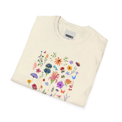 Floral Garden Unisex Men, Women Softstyle T-Shirt. - Trendklo